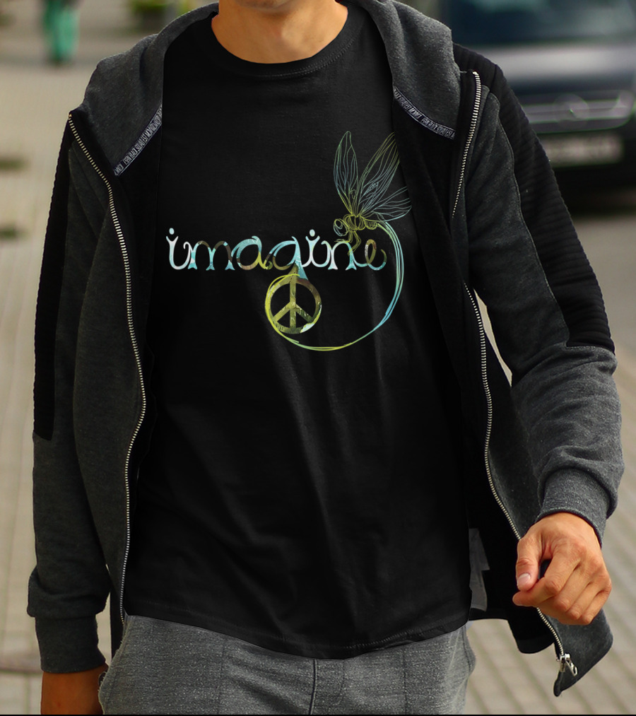 Imagine Peace Dragonfly Harmony T-Shirt