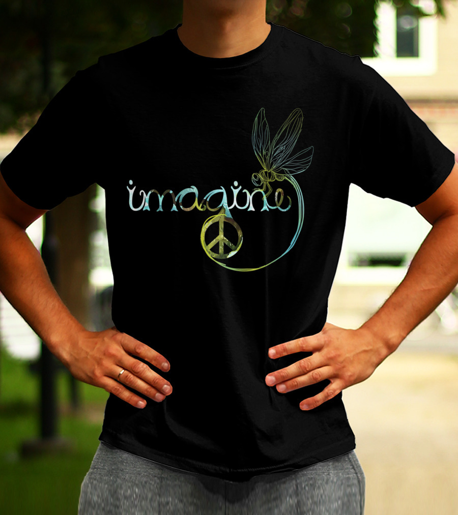 Imagine Peace Dragonfly Harmony T-Shirt