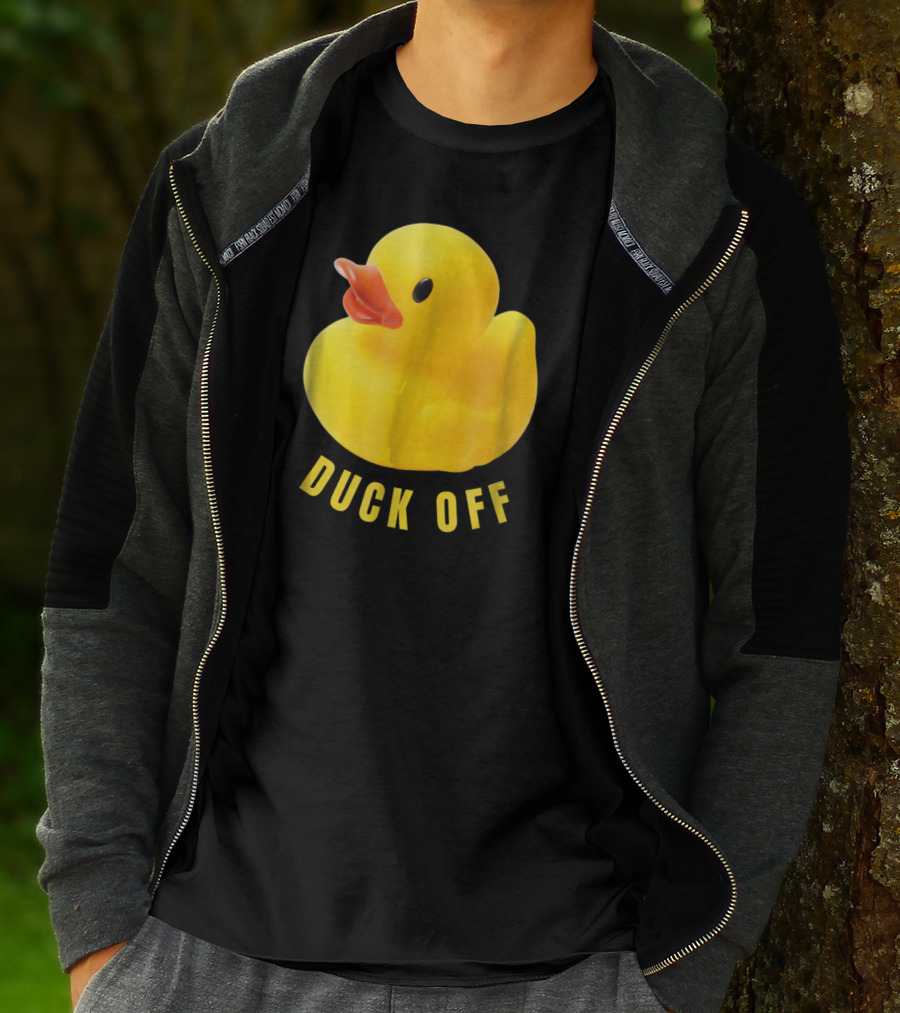 DUCK OFF Cute Duck Rubber Duckling T-Shirt