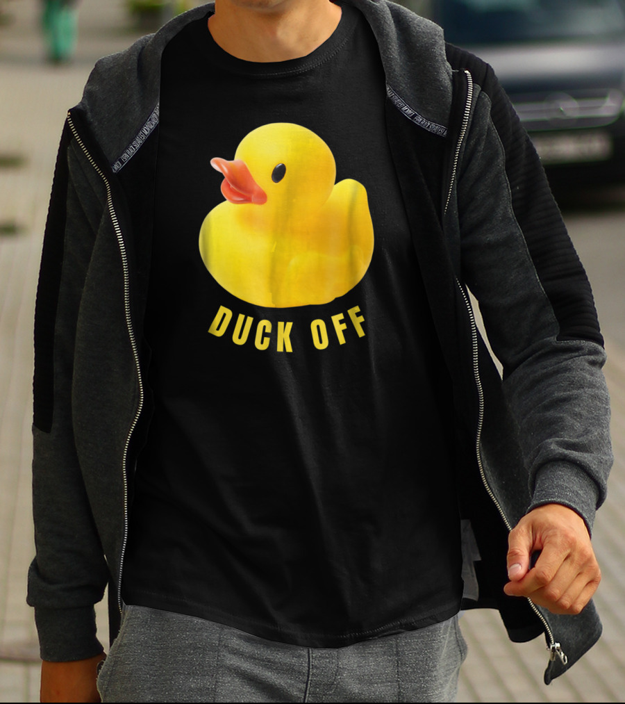 DUCK OFF Cute Duck Rubber Duckling T-Shirt