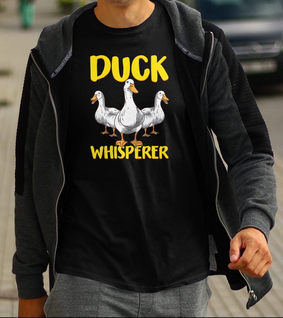 Duck Whisperer Funny Ducklings Farmer Duckoholic Fun T-Shirt