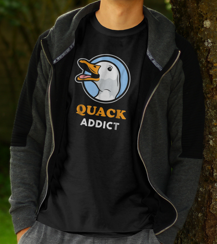 Quack Addict Funny White Pekin Duck Pet Owner T-Shirt