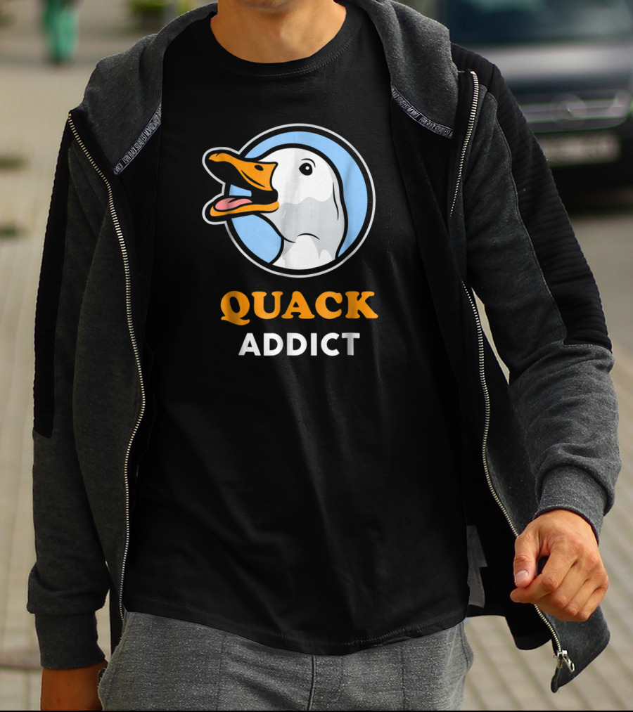 Quack Addict Funny White Pekin Duck Pet Owner T-Shirt