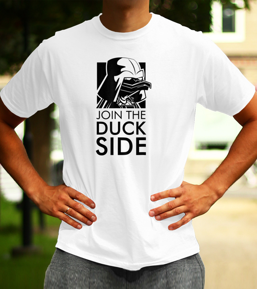 Join The Duck Side Ducky Ducks Duckling Fun Darth Vader T-Shirt