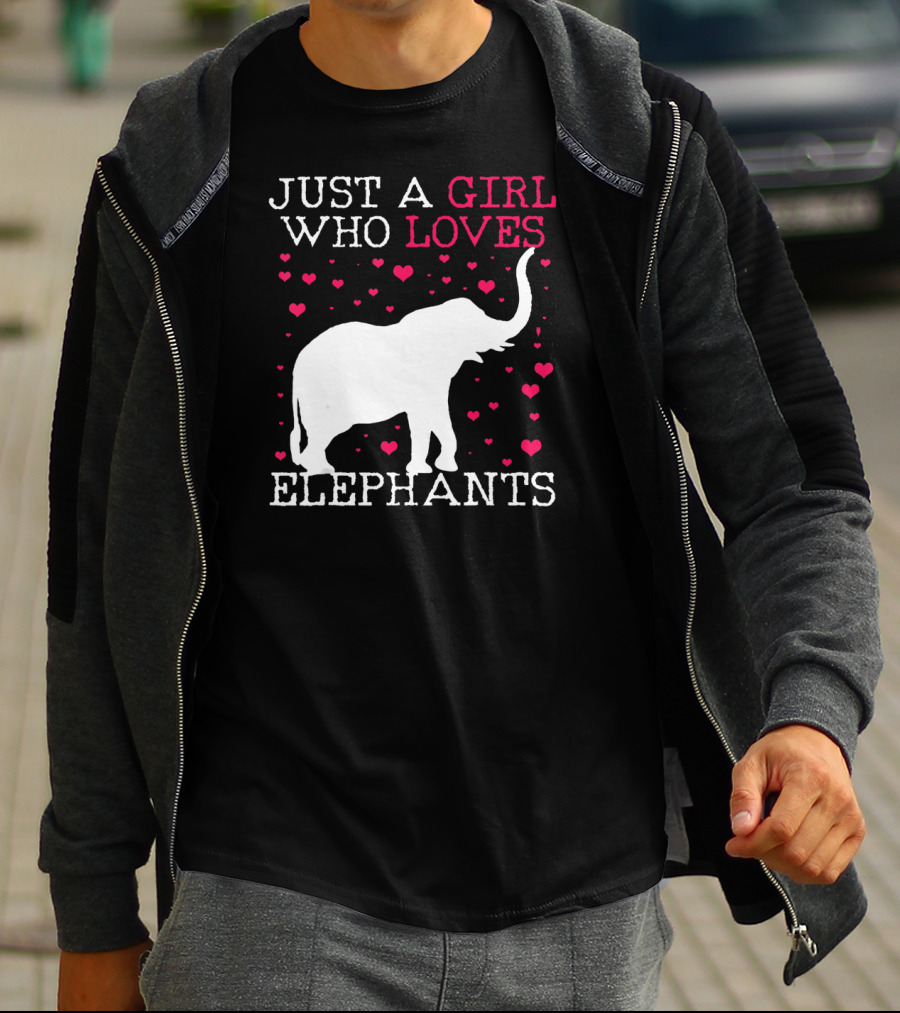 Just A Girl Who Loves Elephants T-Shirt