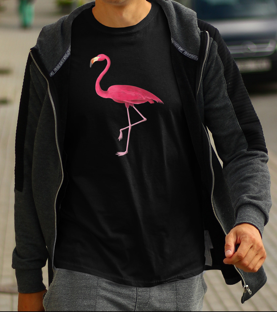 Pink Flamingo Retro Vintage Aesthetic T-Shirt