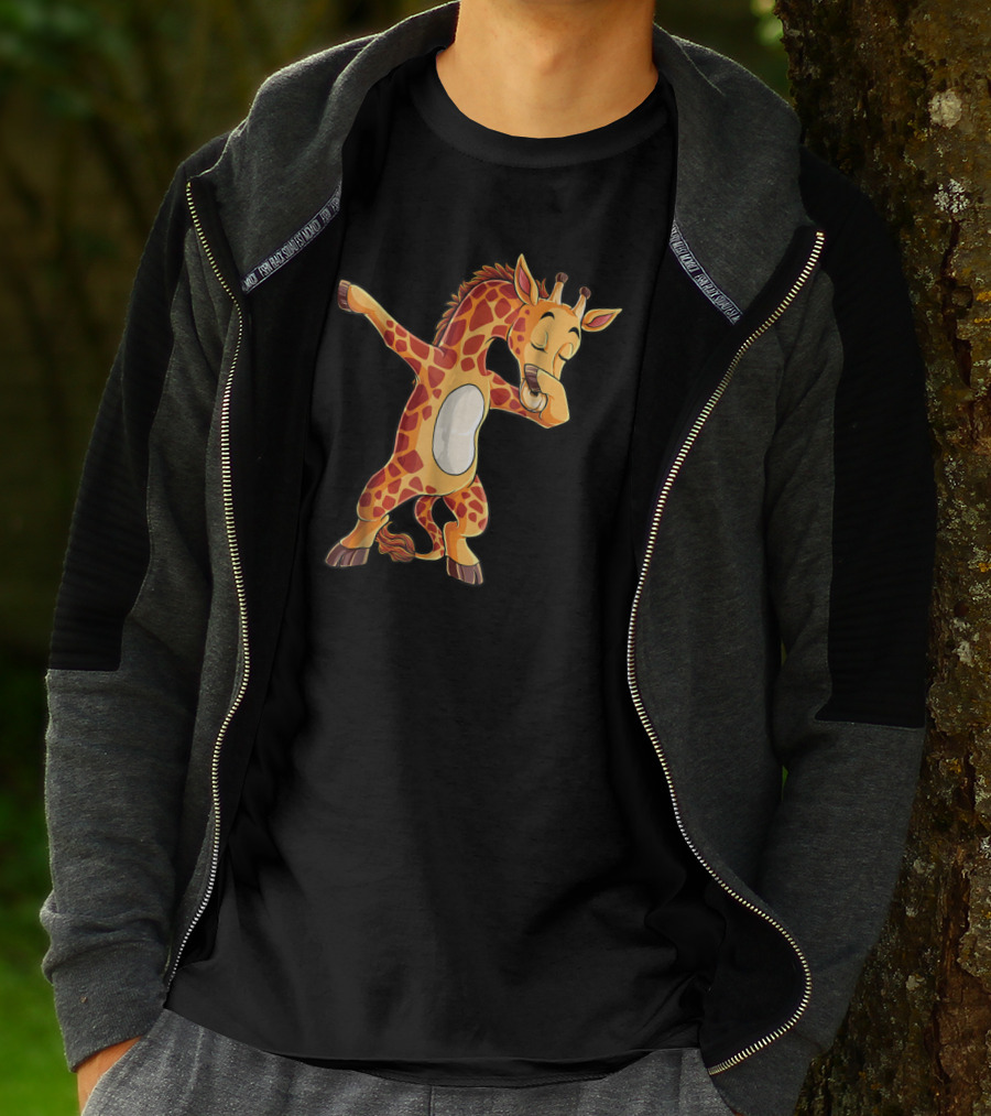 Dabbing Giraffe Cute Funny Dance Giraffes Dab T-Shirt