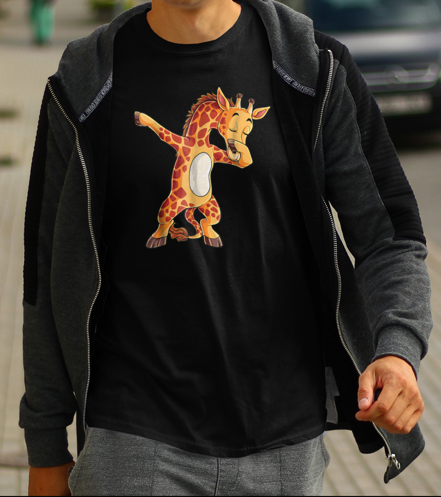 Dabbing Giraffe Cute Funny Dance Giraffes Dab T-Shirt