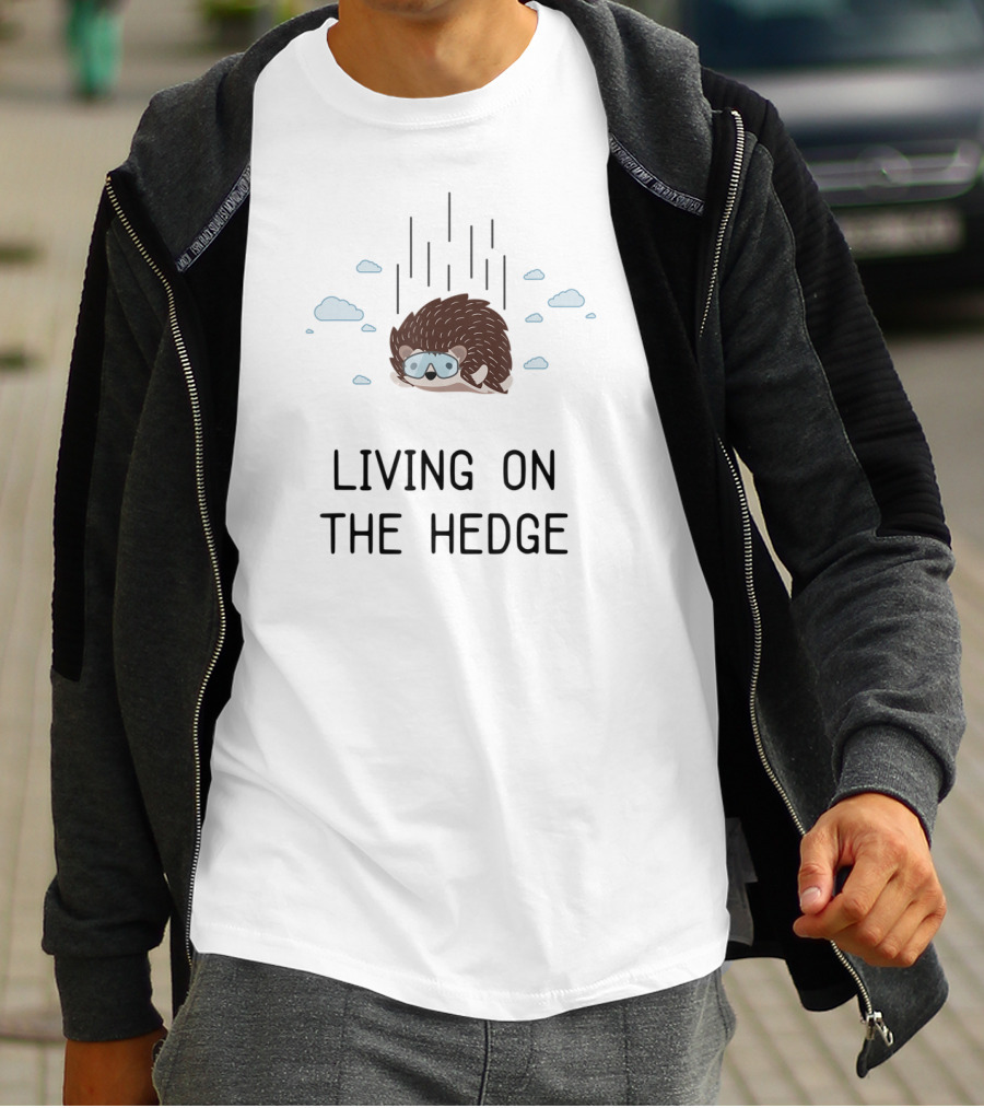 Living On The Hedge Hedgehog Kids Cute Hedgehog Girls T-Shirt