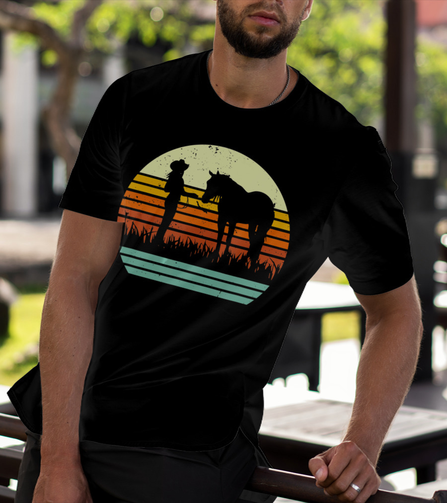 Vintage Retro Halter Horse Show T-Shirt