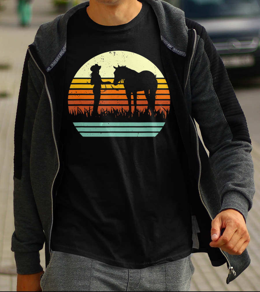 Vintage Retro Halter Horse Show T-Shirt