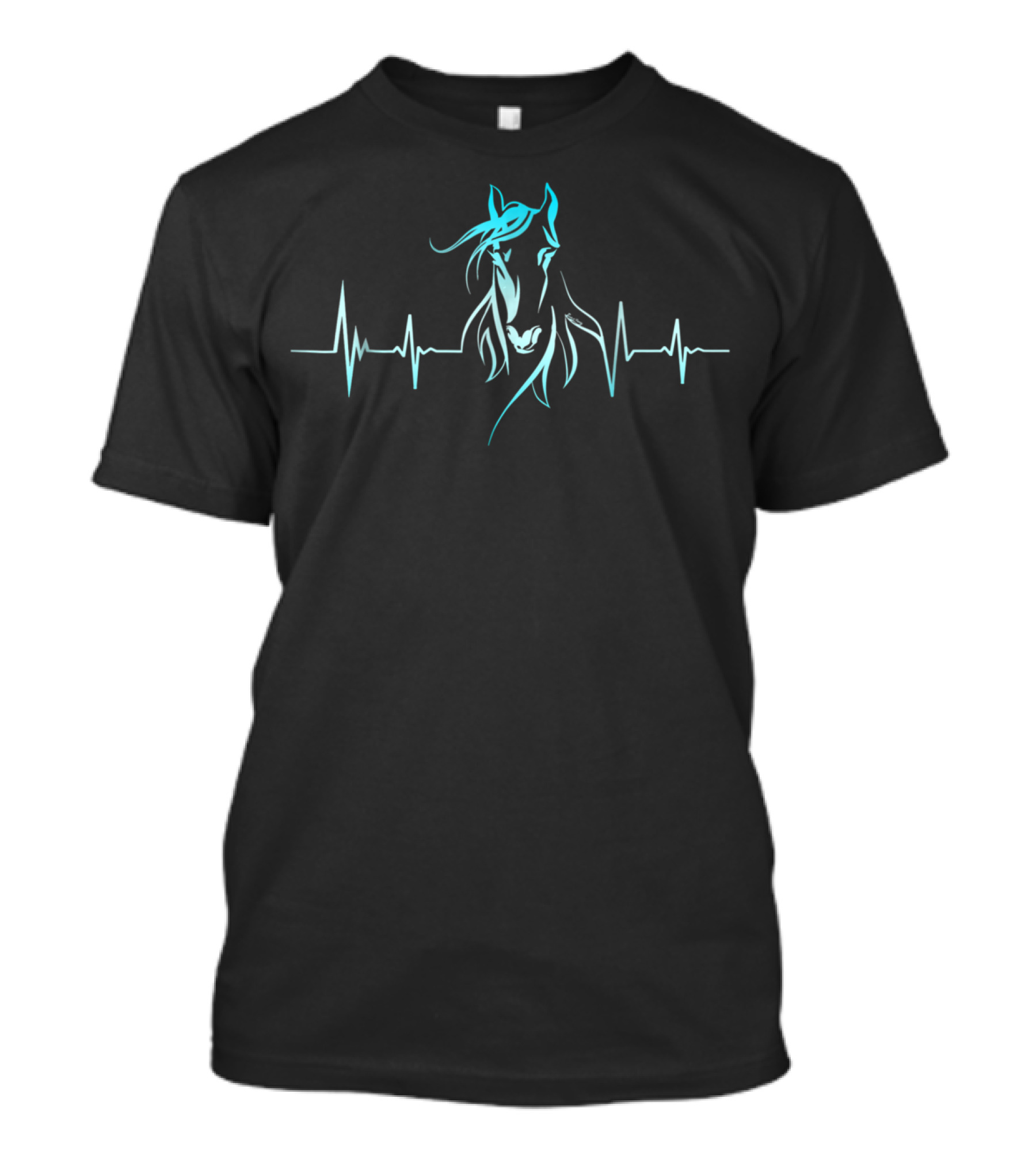 Heartbeat Horse Lovers Pulse Horse Heartbeat T-Shirt