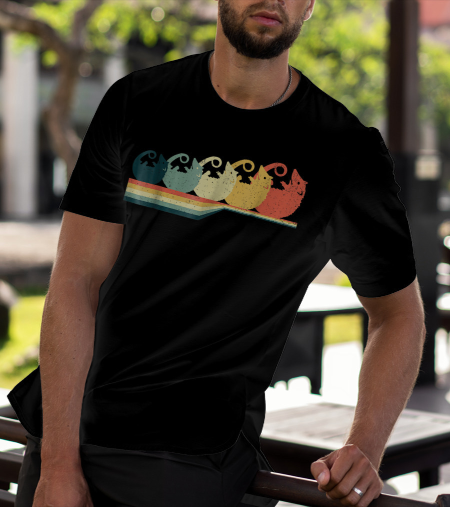 OPOSSUM Vintage Style Retro Rainbow T-Shirt