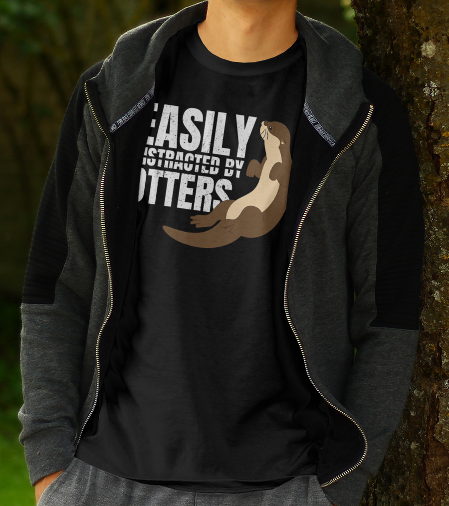 Easily Distracted By Otters T-Shirt