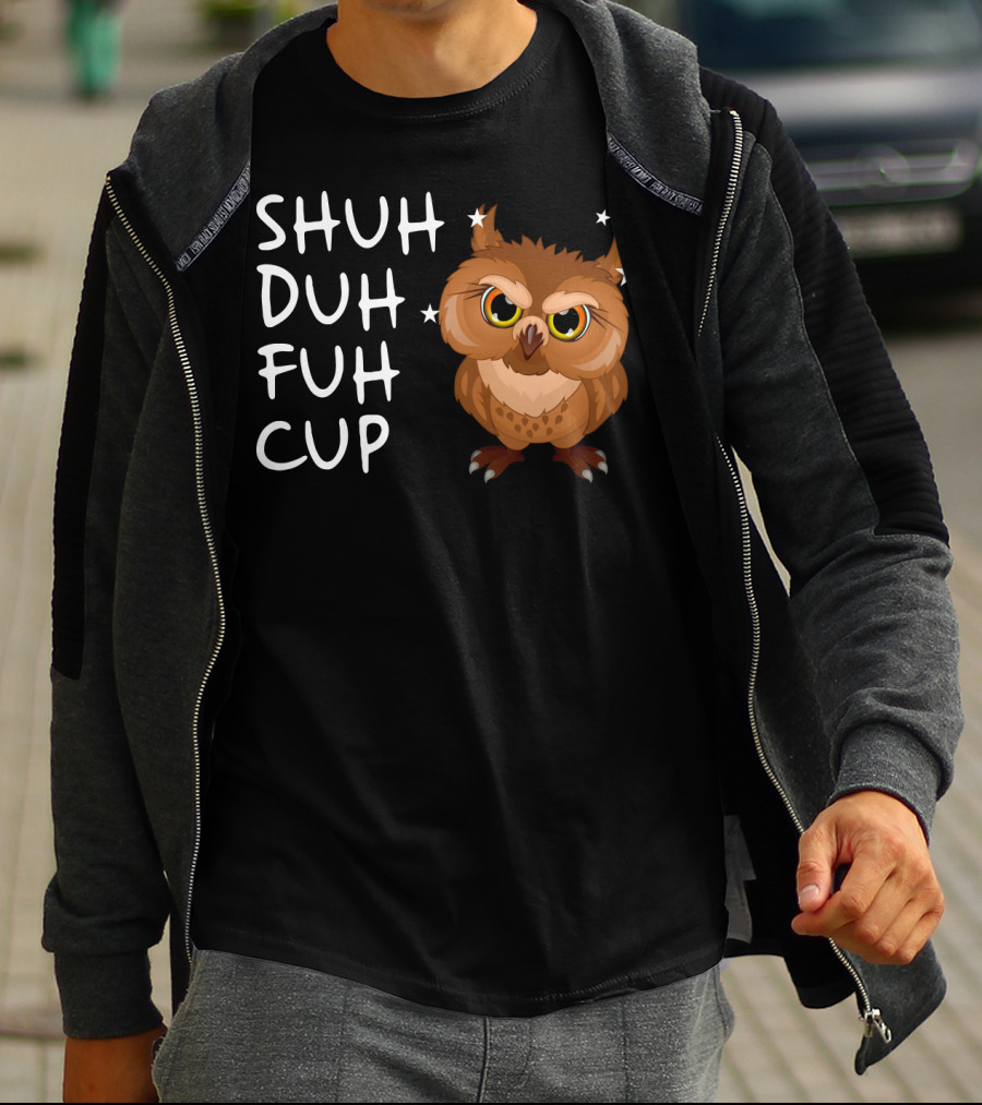 SHUH DUH FUH CUP Owl With Stars T-Shirt