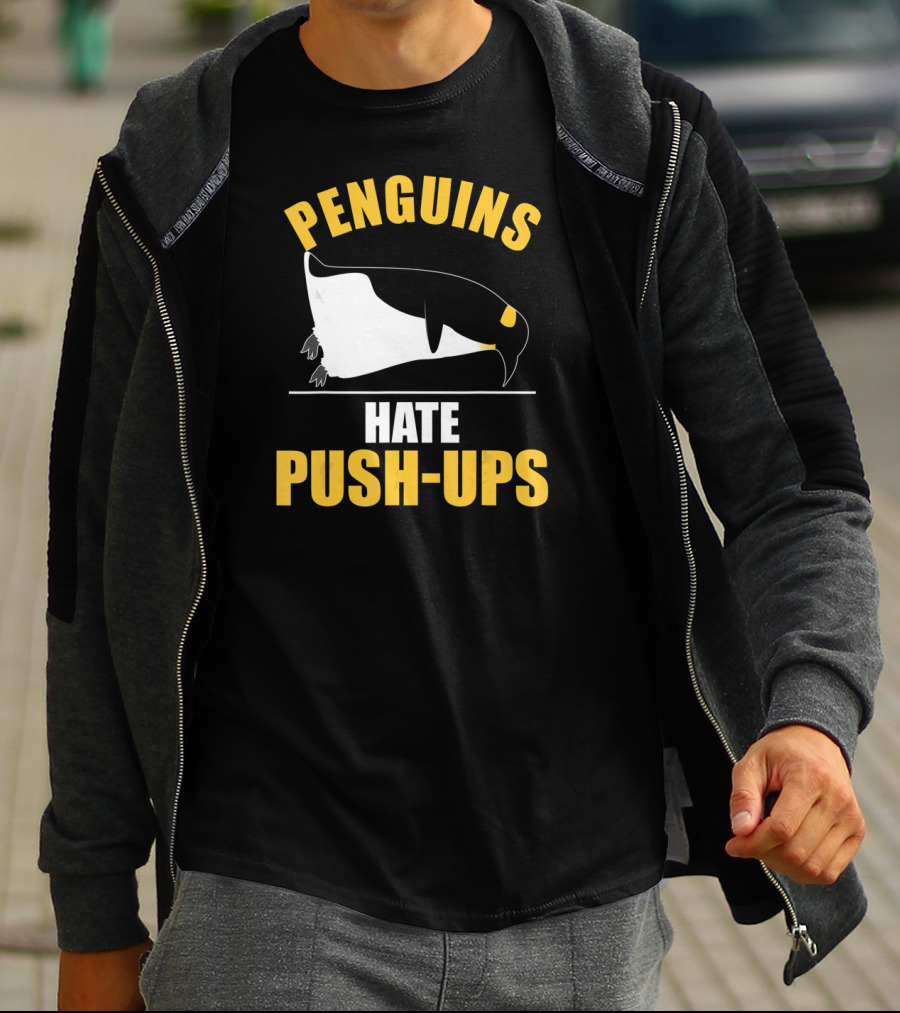 Penguins Hate Push-Ups Workout Sport Penguin T-Shirt