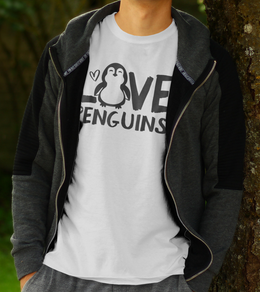 Love Penguins Cute Heart Penguin Lovers T-Shirt