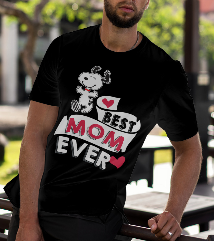 Best Mom Ever Snoopy Mother's Day Peanuts Movie T-Shirt