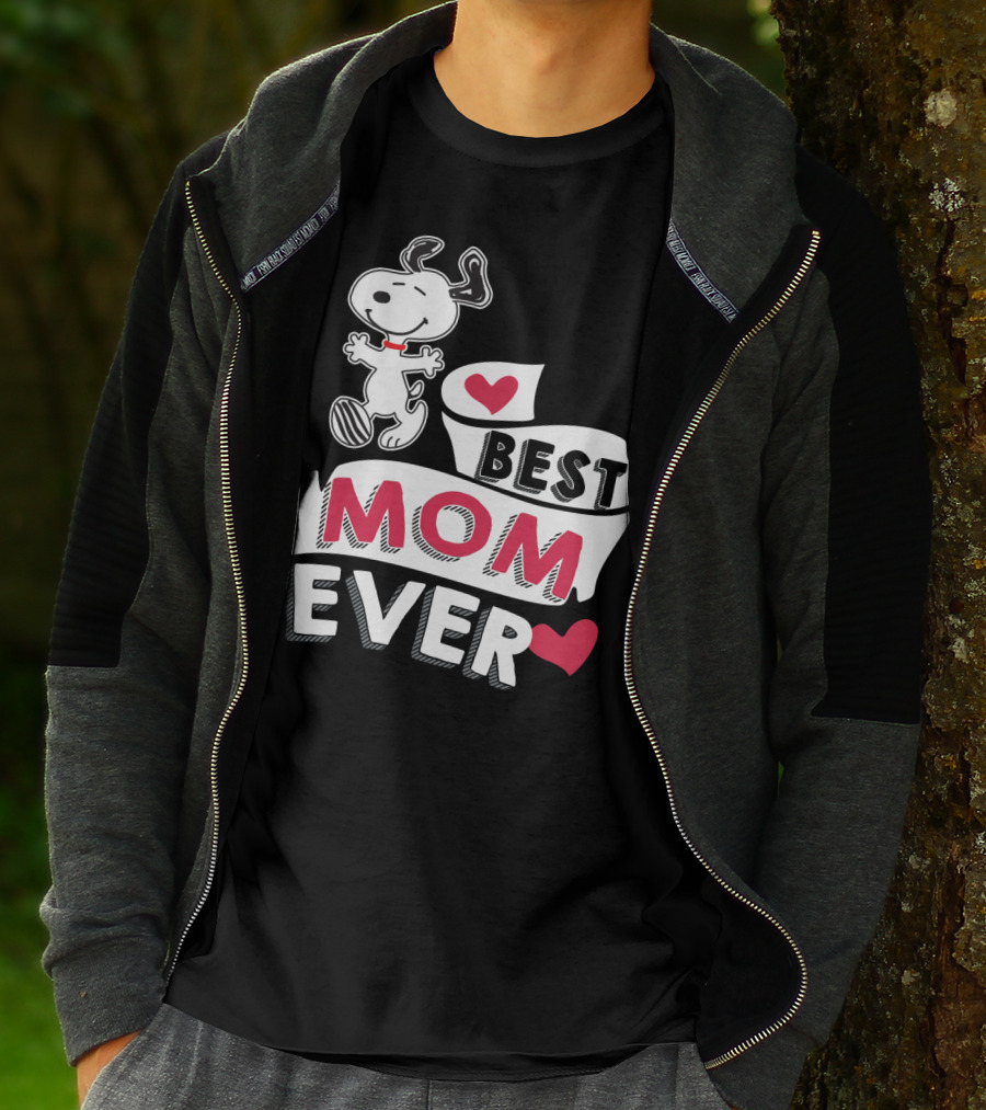 Best Mom Ever Snoopy Mother's Day Peanuts Movie T-Shirt