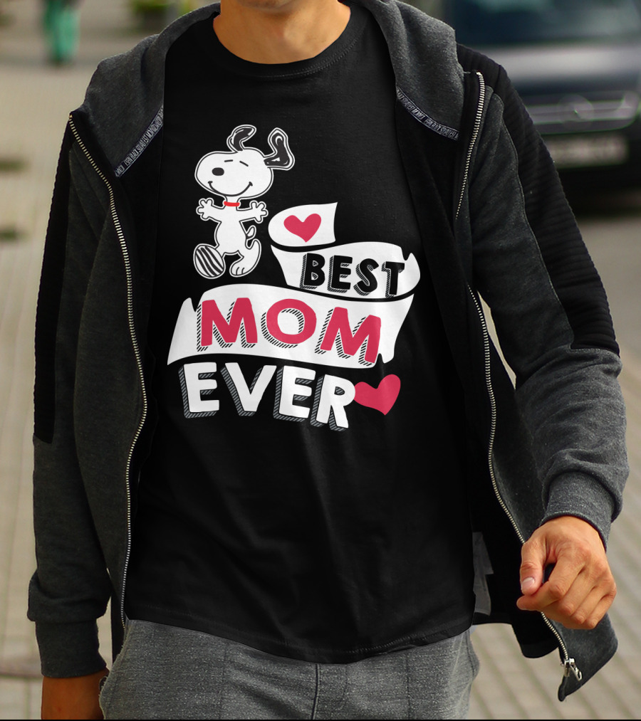 Best Mom Ever Snoopy Mother's Day Peanuts Movie T-Shirt