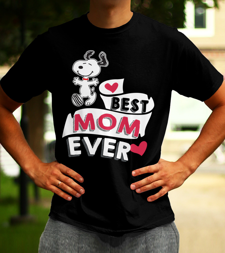 Best Mom Ever Snoopy Mother's Day Peanuts Movie T-Shirt