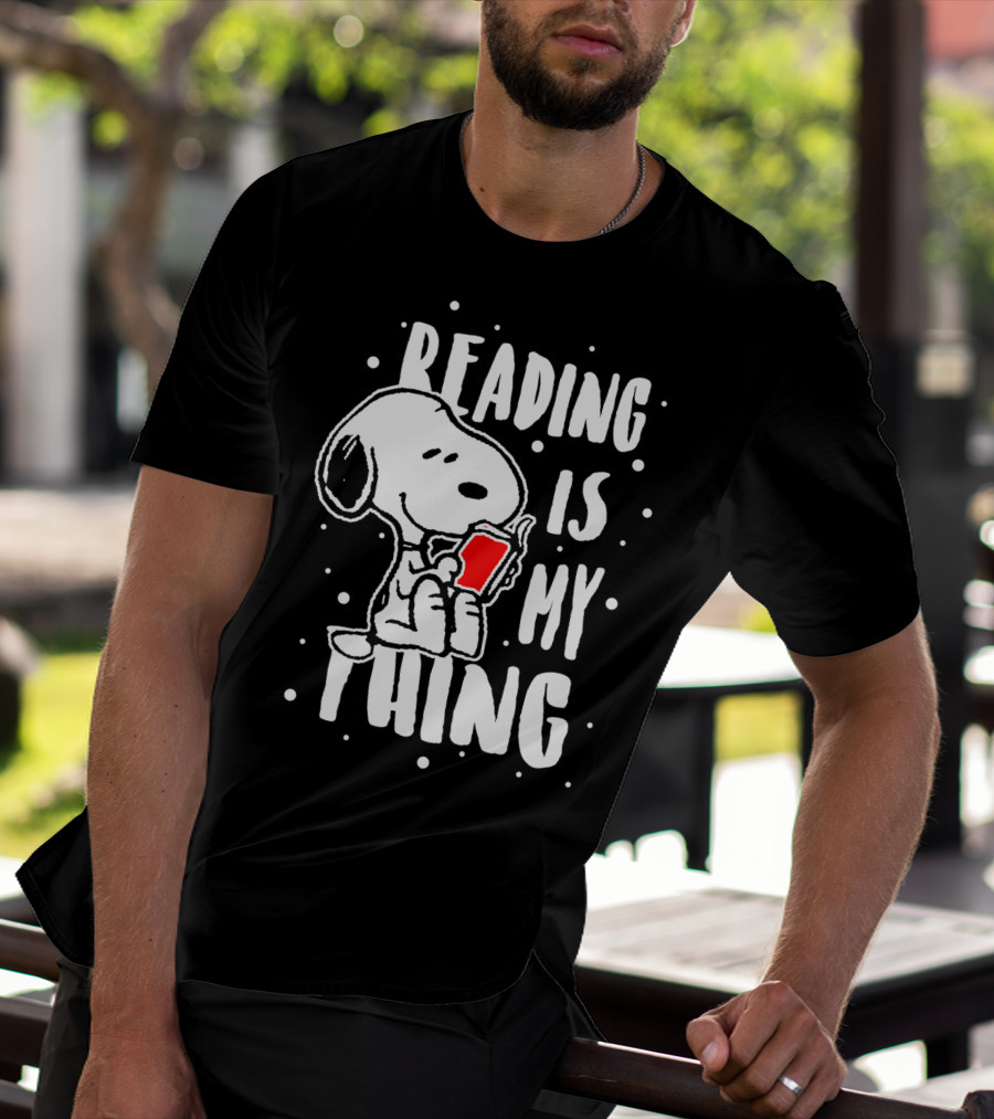 Reading Is My Thing Snoopy The Peanuts Movie T-Shirt