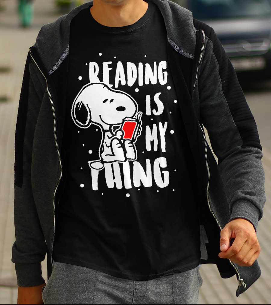 Reading Is My Thing Snoopy The Peanuts Movie T-Shirt