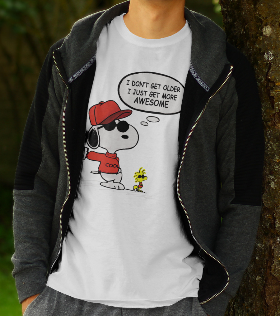 I Don't Get Older I Just Get More Awesome Cool Snoopy The Peanuts Movie T-Shirt