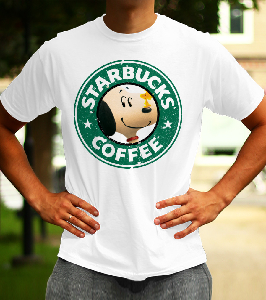 Starbucks Coffee Snoopy The Peanuts Movie Woodstock T-Shirt