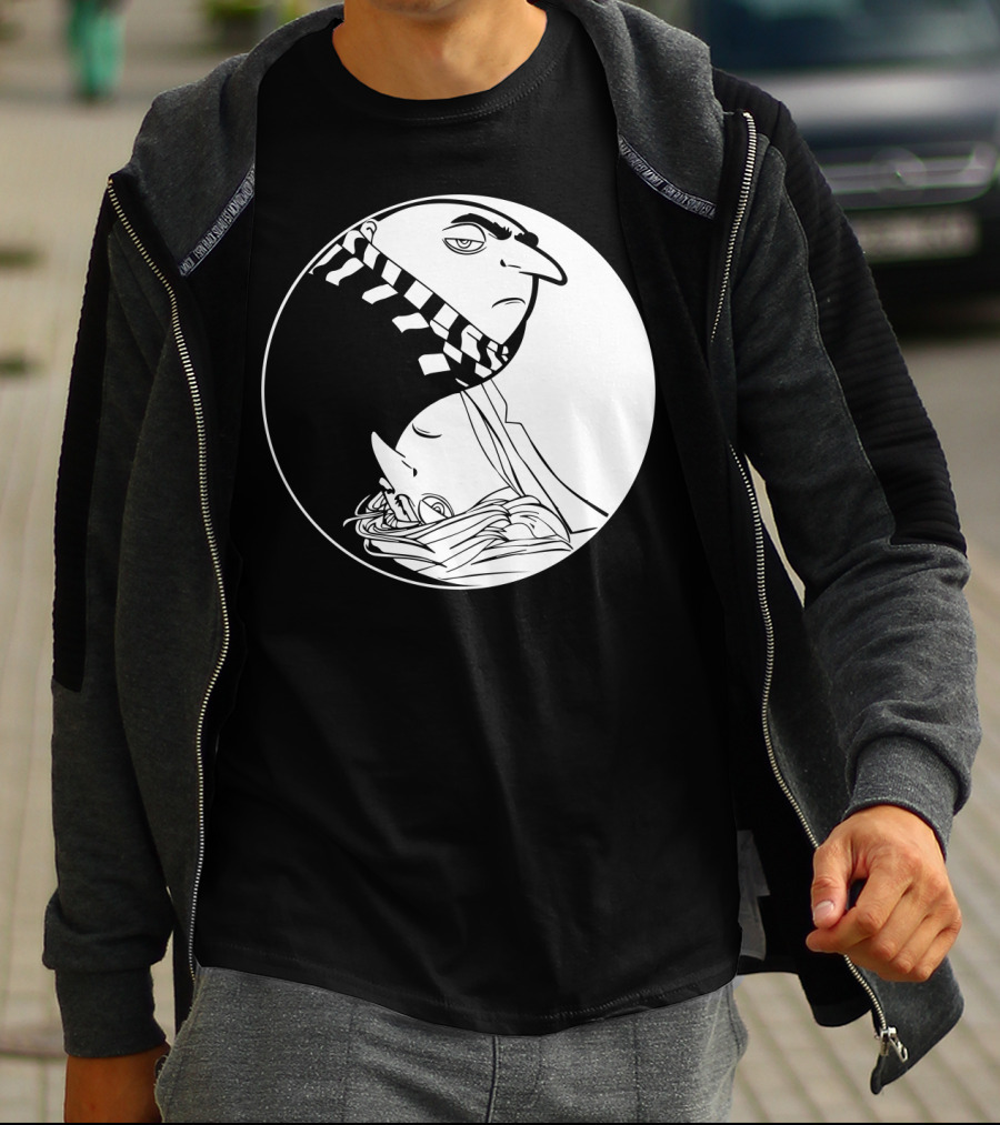 Gru And Dru Yin Yang Minions Despicable Me Sibling Symbol Harmony T-Shirt