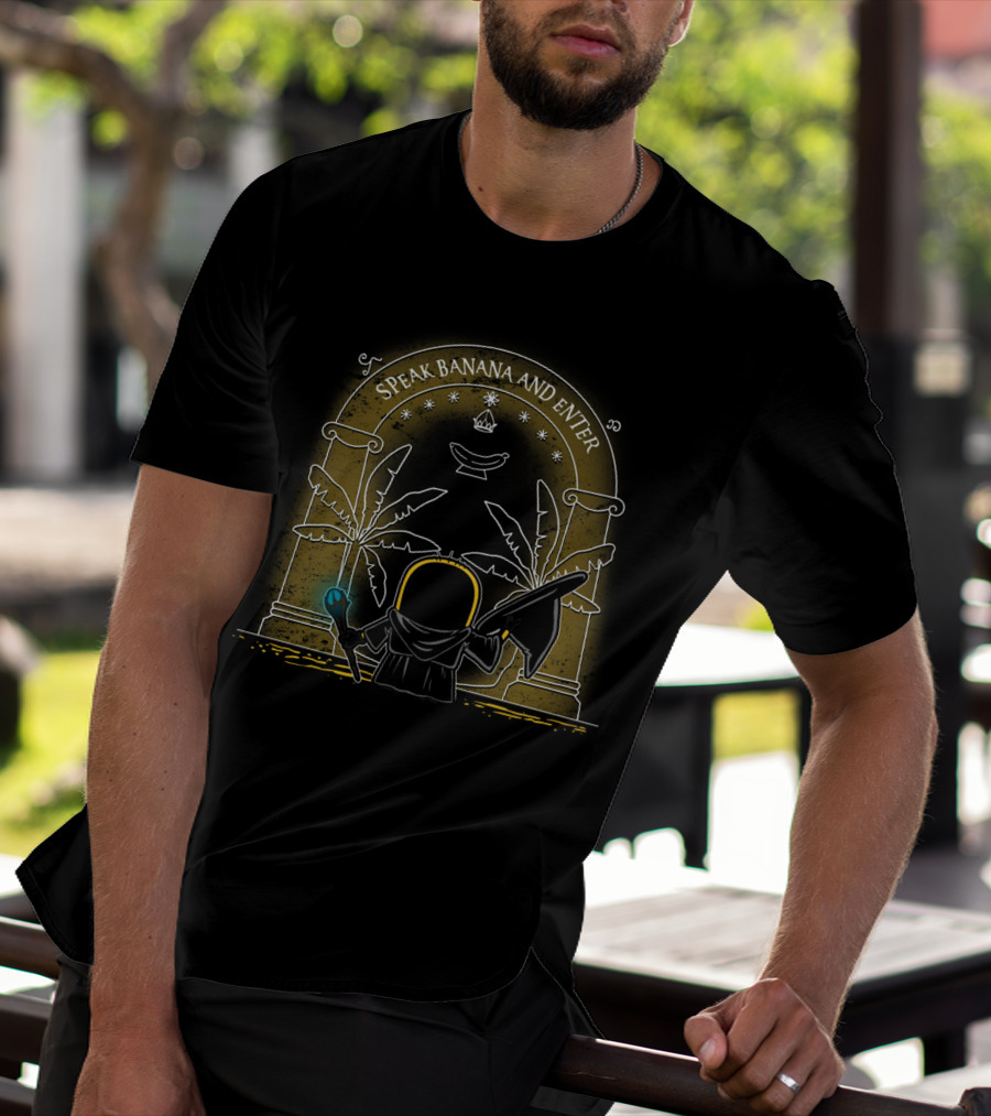 Speak Banana And Enter Despicable Me Minions Portal Scene T-Shirt