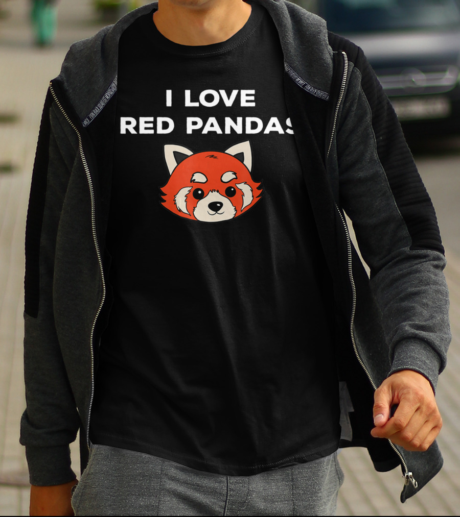 I Love Red Pandas Lover Animal Red Panda T-Shirt
