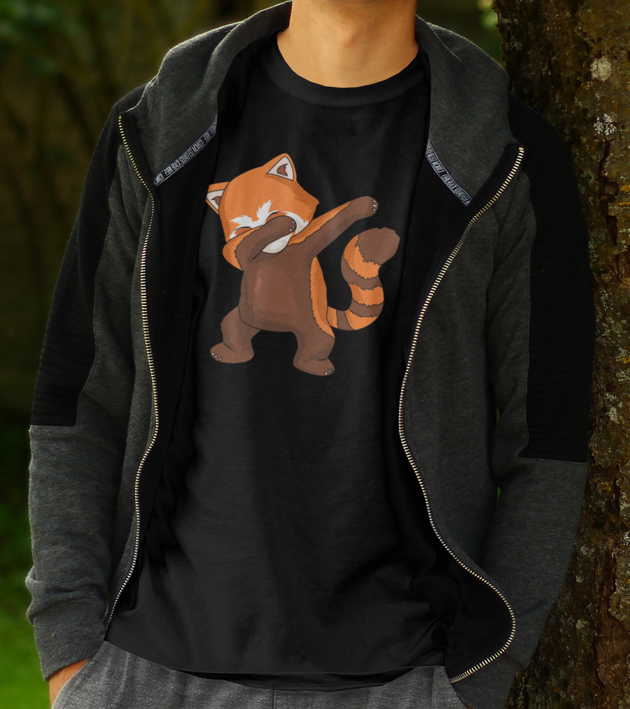 Red Panda Dabbing Dab Dance For Panda Lovers T-Shirt