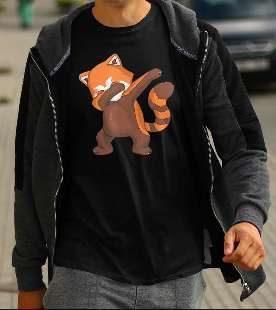 Red Panda Dabbing Dab Dance For Panda Lovers T-Shirt