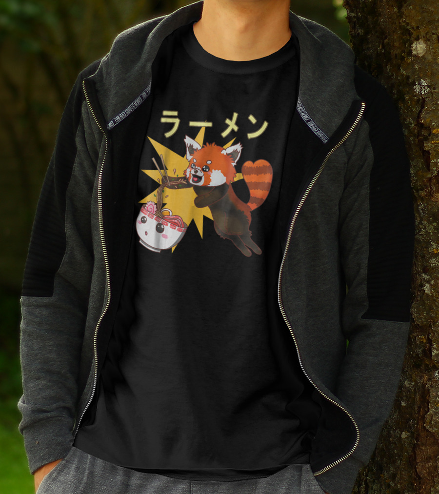 Red Panda Ramen Noodle Lover T-Shirt