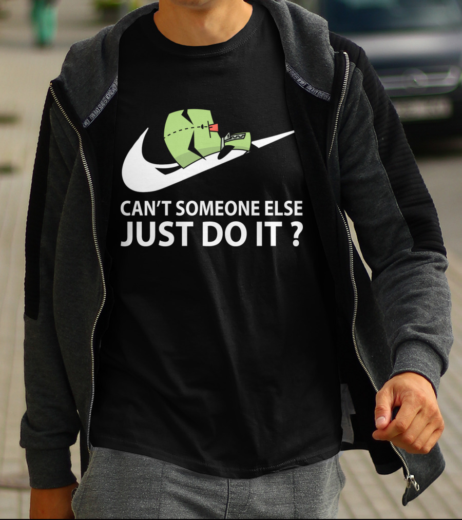 Gir Invader Zim Can't Someone Else Just Do It Swoosh T-Shirt