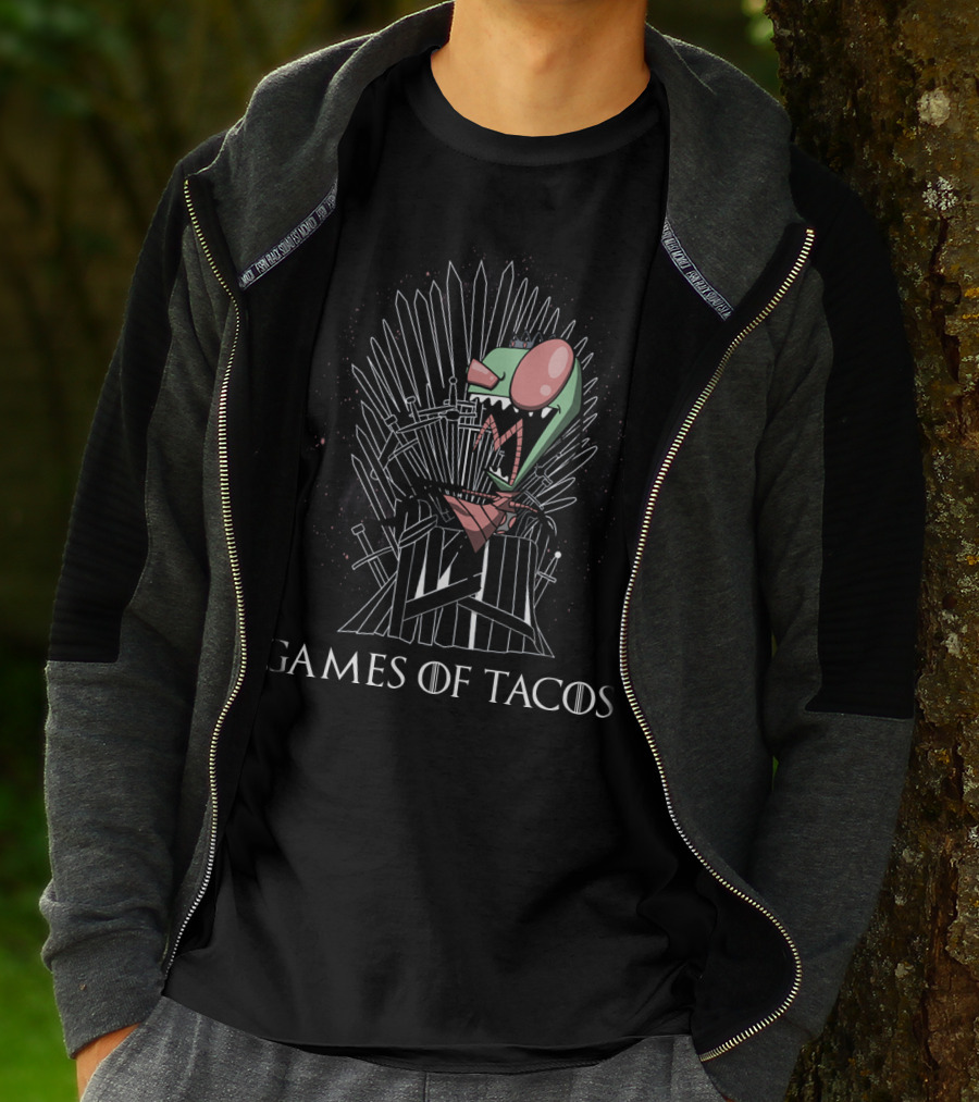 Games Of Tacos Gir Invader Zim Thrones T-Shirt