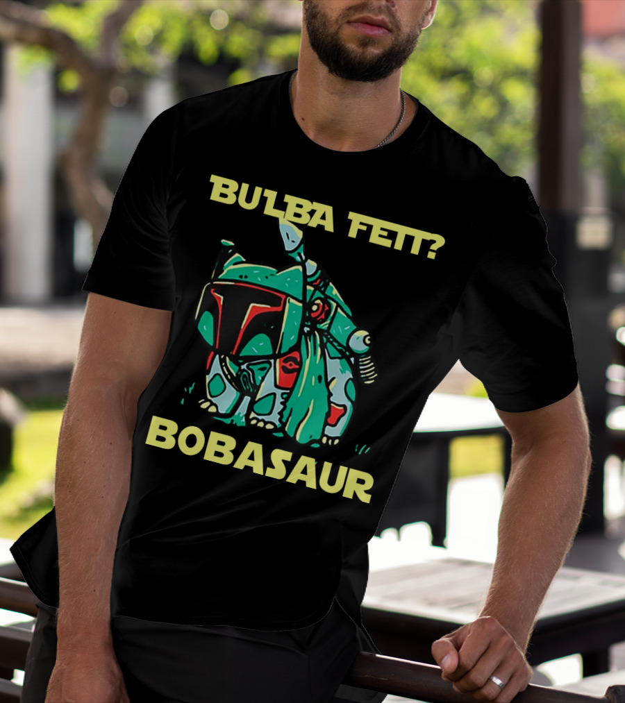 Bulba Fett Bobasaur Star Wars Crossover T-Shirt