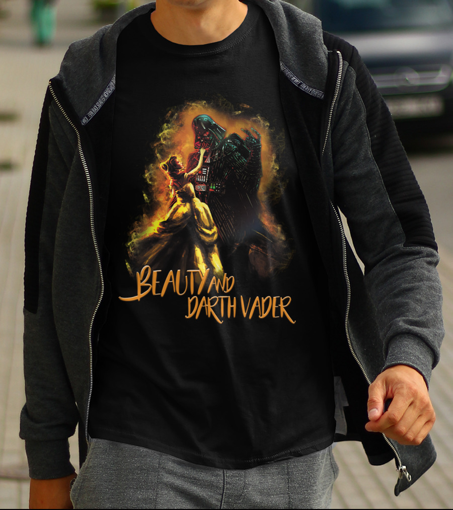 Beauty And The Darth Vader Star Wars Romance Fusion T-Shirt
