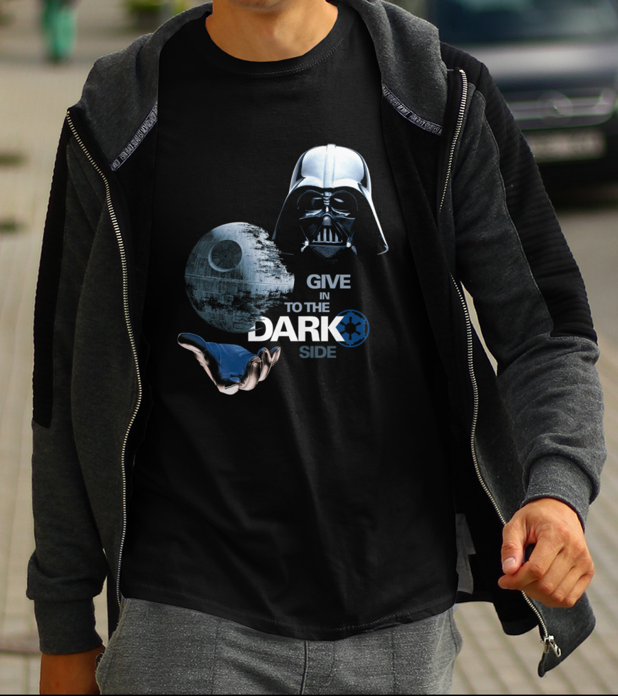 Darth Vader Star Wars Give In To The Dark Side With Death Star T-Shirt