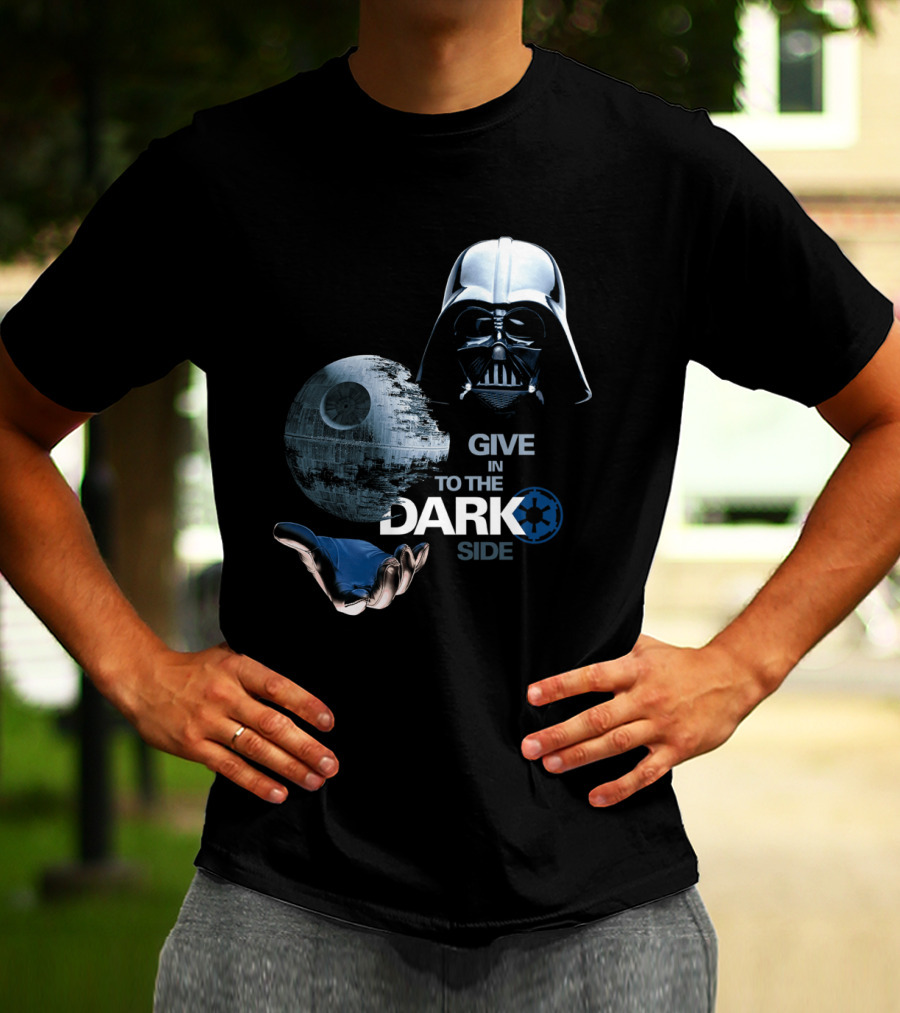 Darth Vader Star Wars Give In To The Dark Side With Death Star T-Shirt