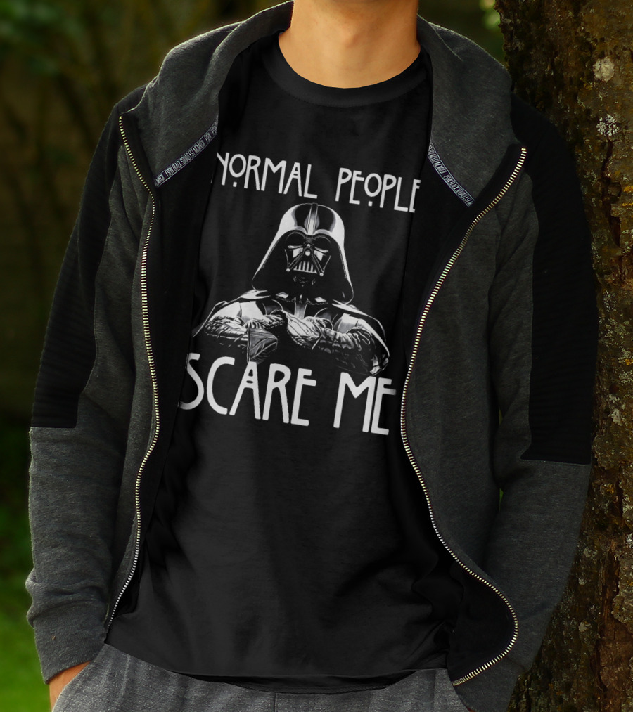Normal People Scare Me Darth Vader Star Wars Halloween T-Shirt