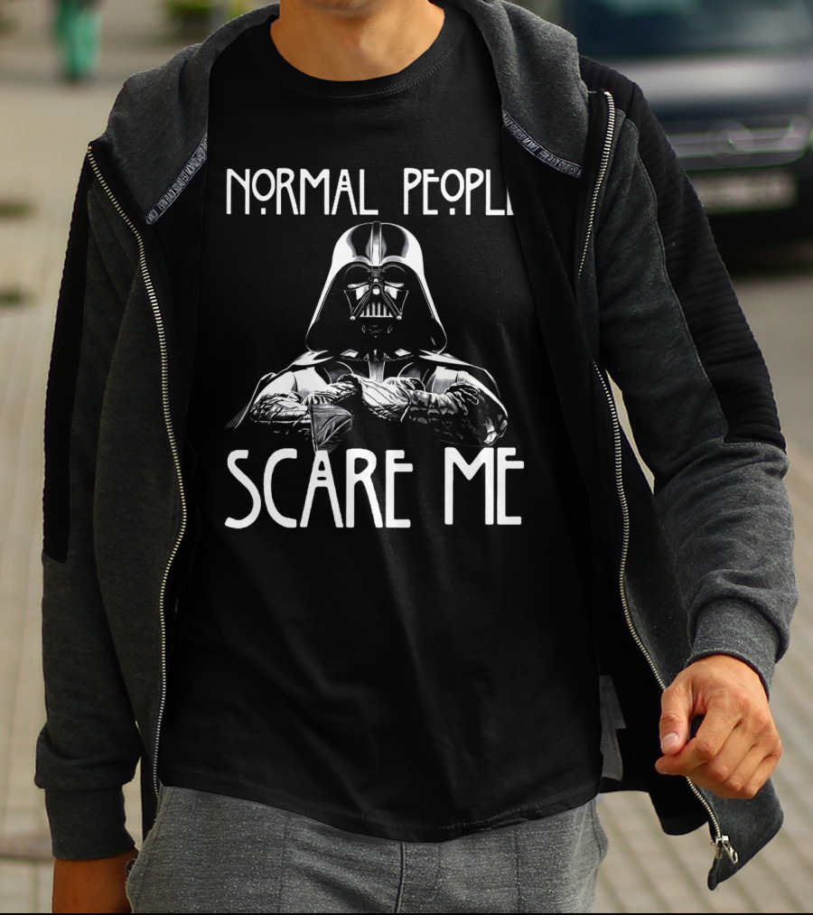 Normal People Scare Me Darth Vader Star Wars Halloween T-Shirt