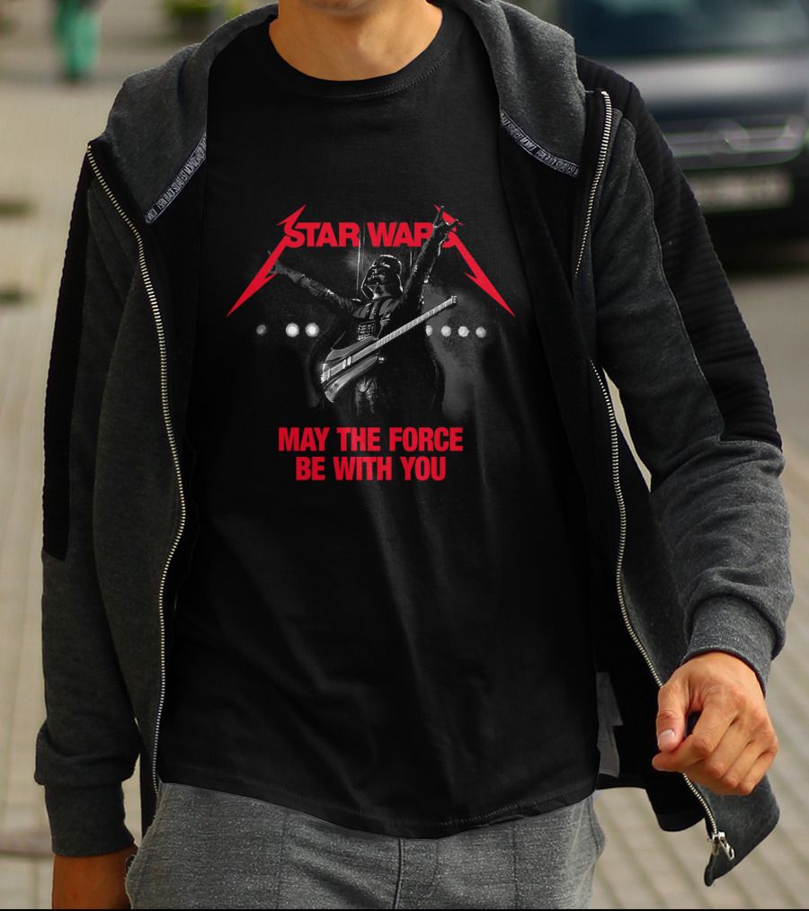 Star Wars Darth Vader Rock Star May The Force Be With You T-Shirt
