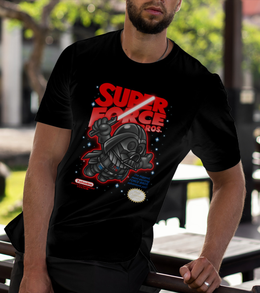 Super Force Bros Darth Vader Tatooine Entertainment System Adventure T-Shirt