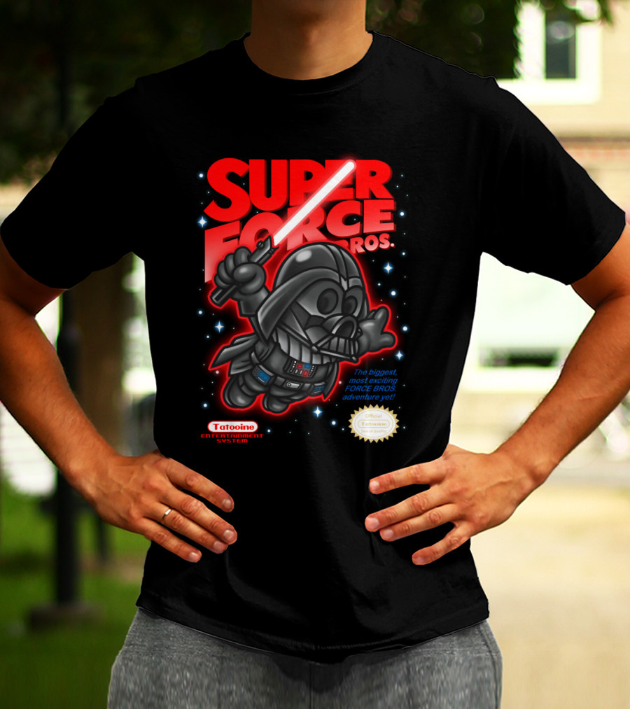 Super Force Bros Darth Vader Tatooine Entertainment System Adventure T-Shirt