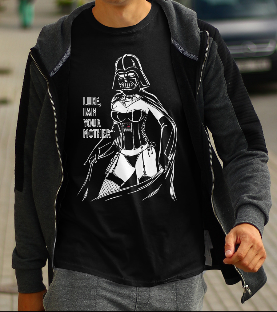 Women Darth Vader Luke I Am Your Mother Star Wars T-Shirt