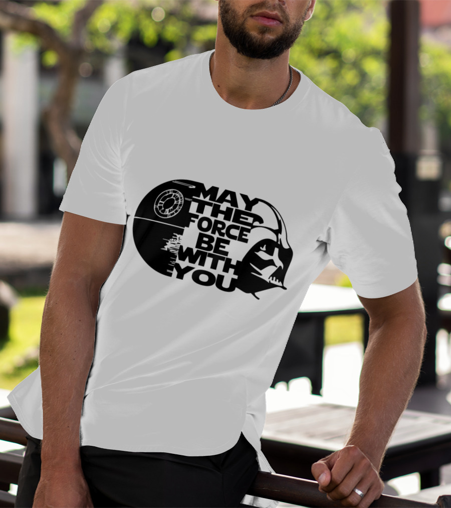 May The Force Be With You Death Star Darth Vader Star Wars T-Shirt