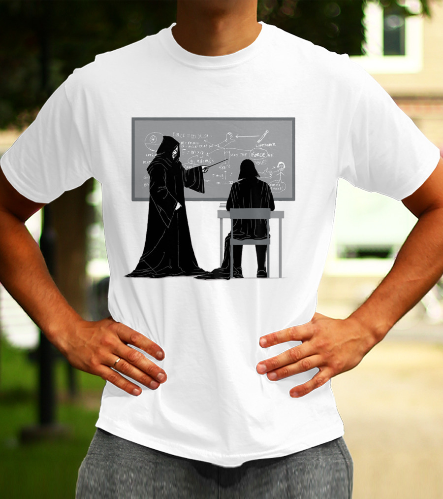 Teach The Force Darth Vader Dark Side Star Wars Classroom T-Shirt