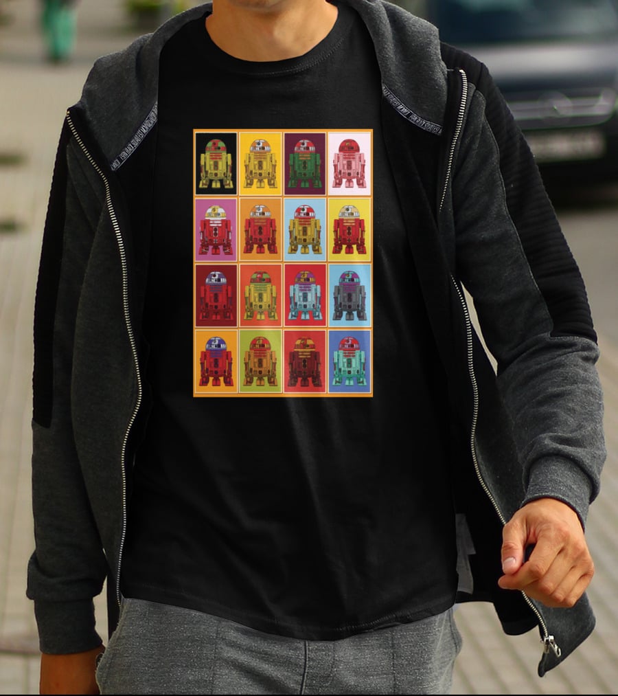 Retro Classic R2 D2 Droids Star Wars Pop T-Shirt